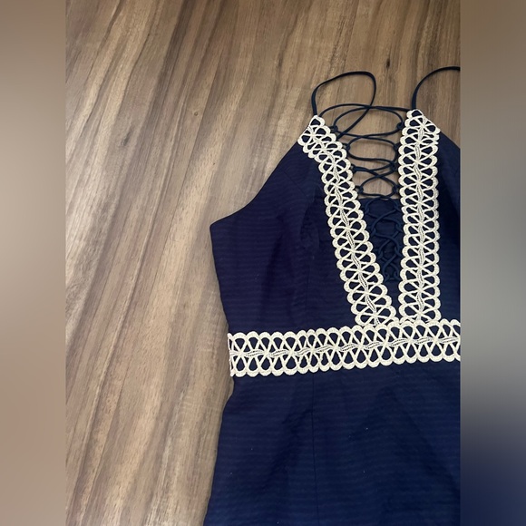 NWT Lilly Pulitzer Trista Dress in Navy - Picture 4 of 7